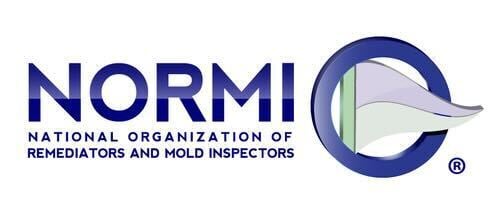 NORMI logo representing the National Organization of Remediators and Mold Inspectors, emphasizing certification in mold inspection and remediation services.