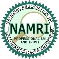 National Association of Mold Remediators and Inspectors (NAMRI) logo emphasizing professionalism and trust in mold remediation services.